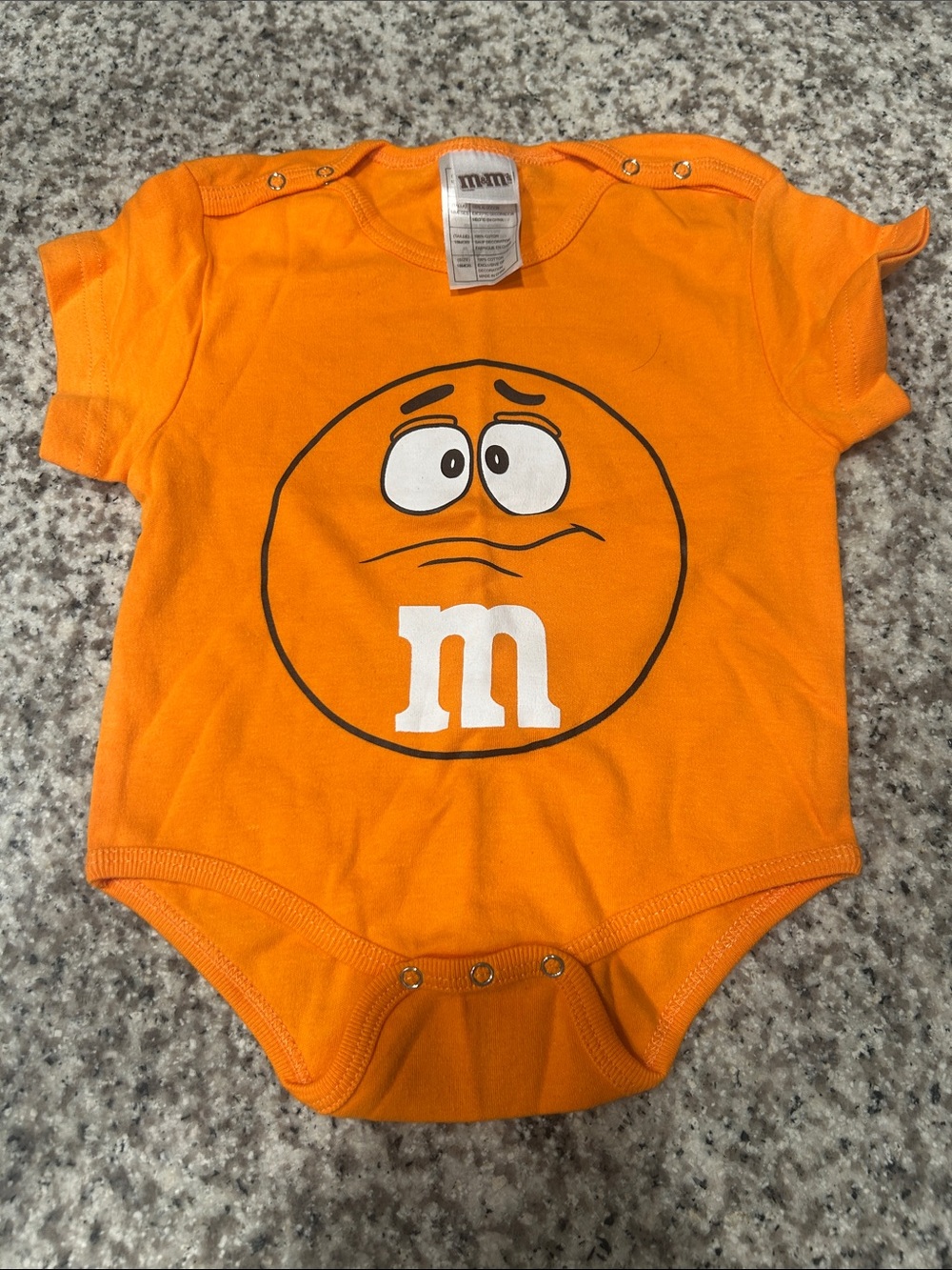 M&M'S Orange Character Baby Bodysuit